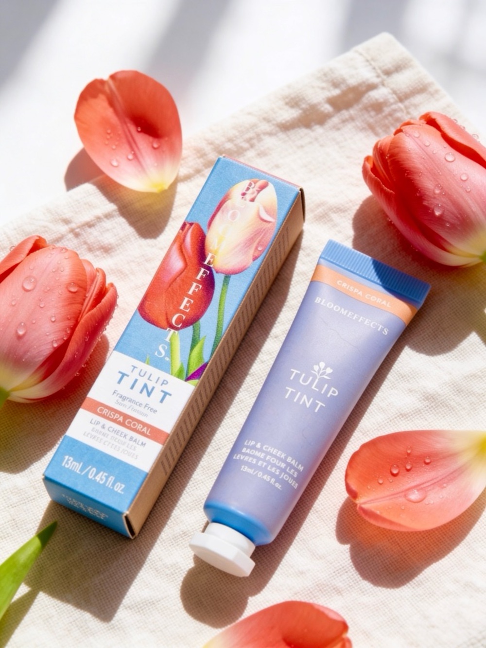 Bloom Effects Tulip Tint Lip & Cheek Balm - Crispa Coral